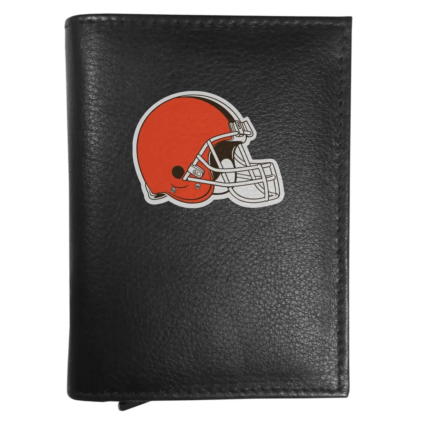 Cleveland Browns Leather RFID Pop-Up Wallet - Cleveland Browns - Flyclothing LLC