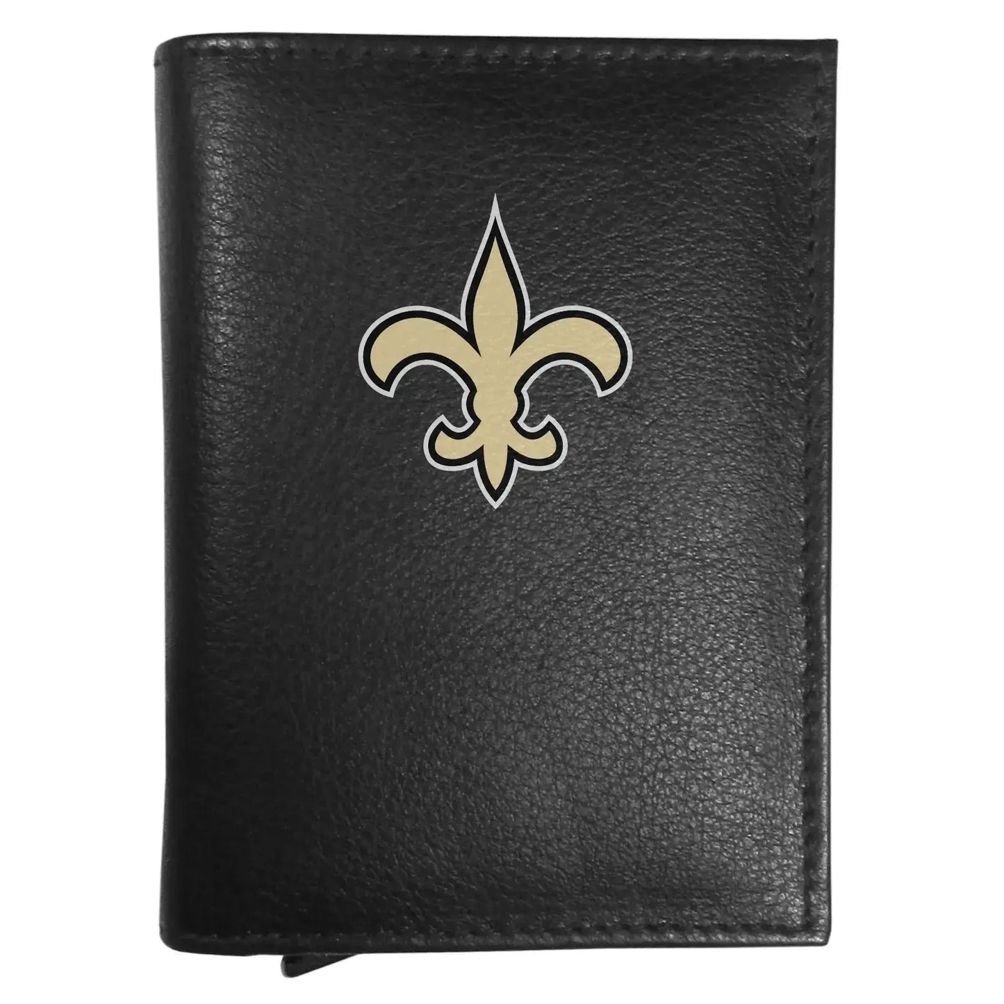 New Orleans Saints Leather RFID Pop-Up Wallet - New Orleans Saints - Flyclothing LLC