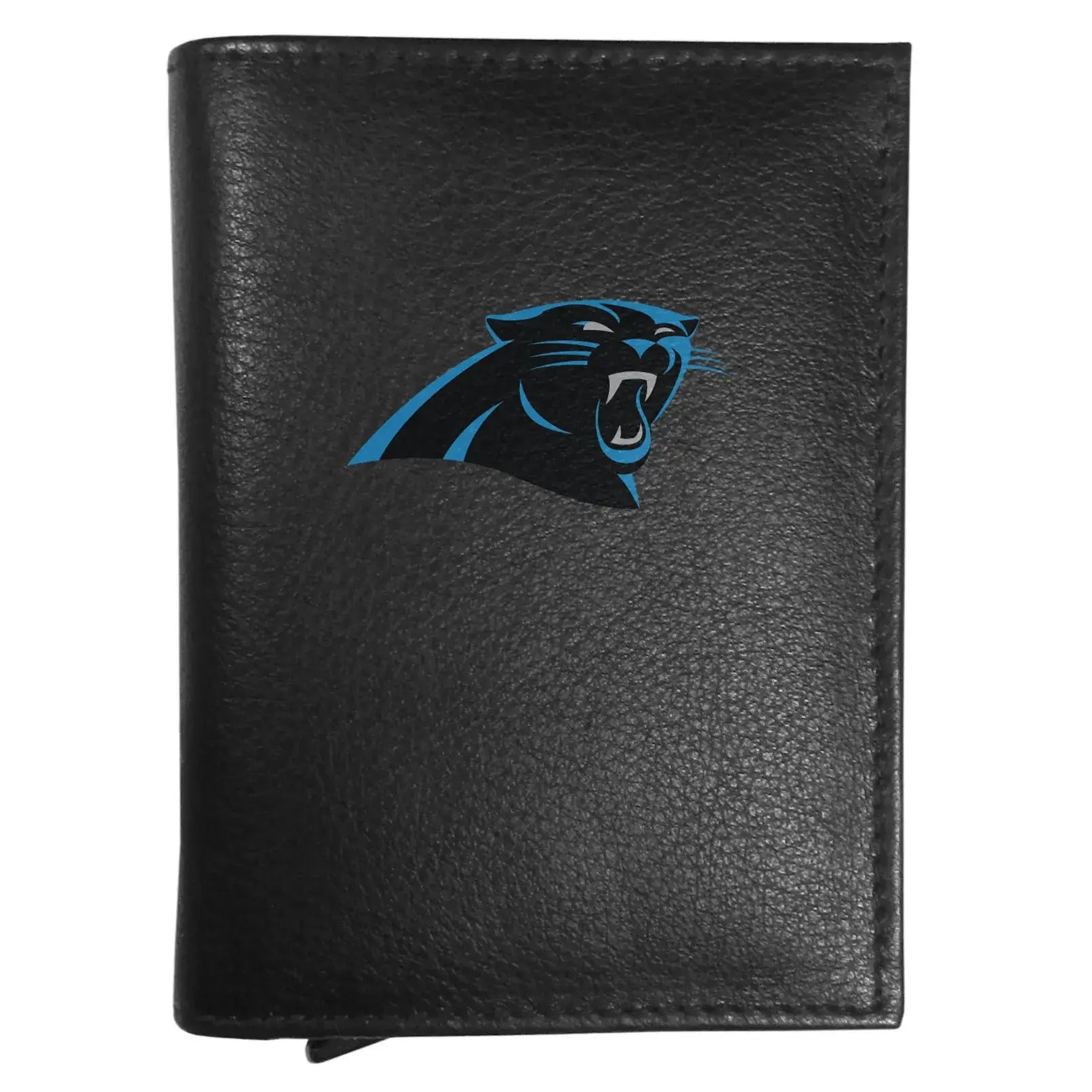 Carolina Panthers Leather RFID Pop-Up Wallet - Carolina Panthers - Flyclothing LLC