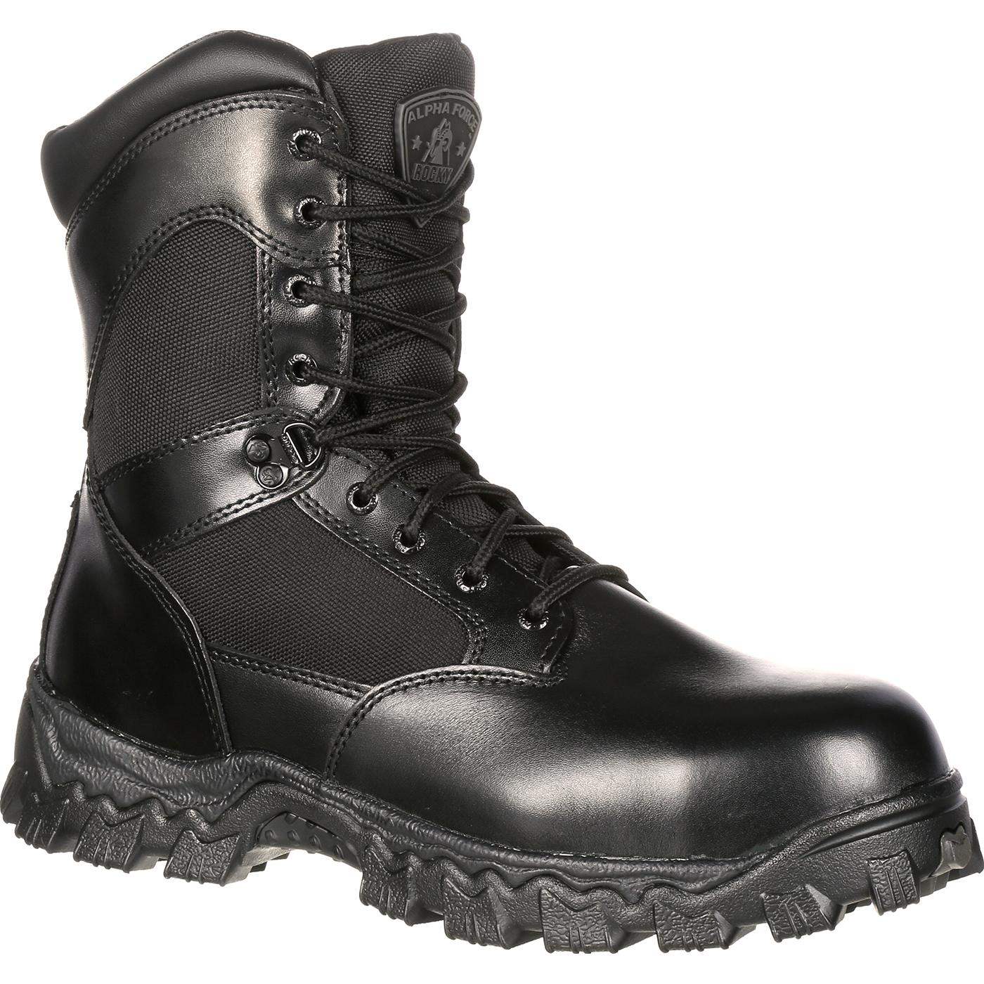 Rocky AlphaForce Zipper Composite Toe Public Service Boot - Rocky Boots - Flyclothing LLC