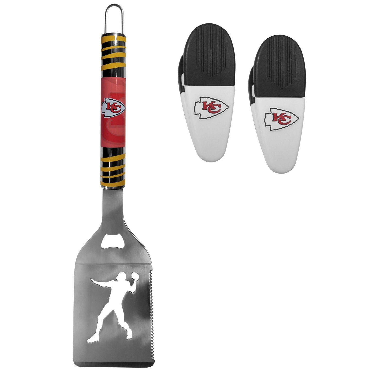 Kansas City Chiefs Tailgater Spatula w/Chip Clips - Kansas City Chiefs - Flyclothing LLC