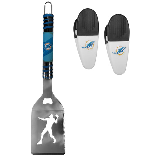 Miami Dolphins Tailgater Spatula w/Chip Clips