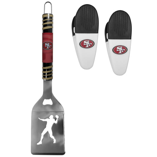 San Francisco 49ers Tailgater Spatula w/Chip Clips