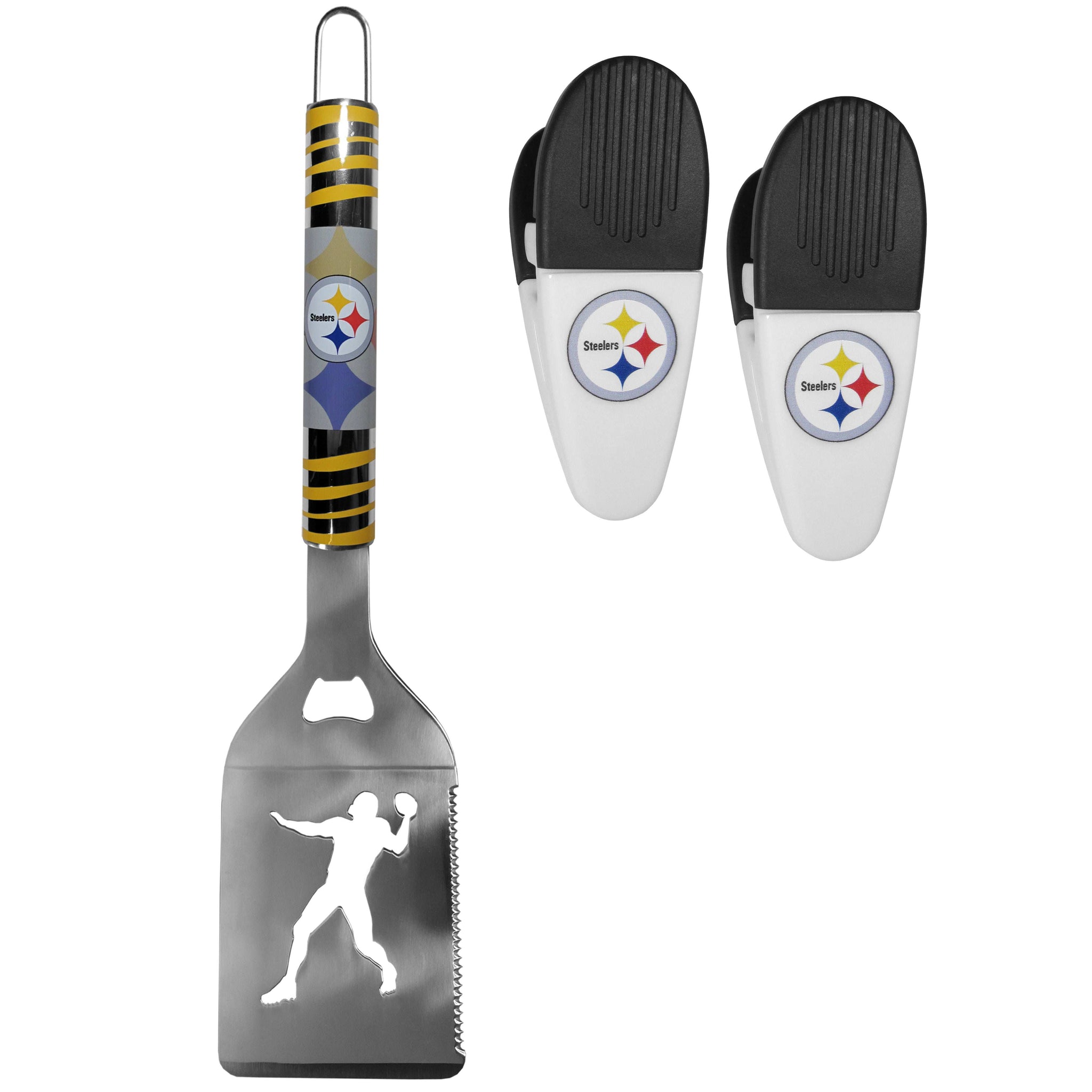 Pittsburgh Steelers Tailgater Spatula w/Chip Clips - Pittsburgh Steelers - Flyclothing LLC