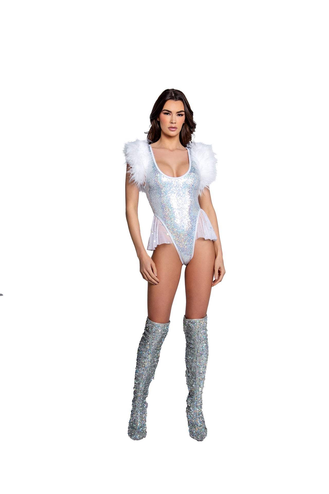 J-Valentine FR104 - Sequin Ballerina Bodysuit - J. Valentine - Flyclothing LLC