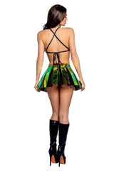 J-Valentine FR120 - Vinyl Pleated Skirt***50% OFF*** - J. Valentine - Flyclothing LLC