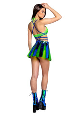 J-Valentine FR120 - Vinyl Pleated Skirt***50% OFF*** - J. Valentine - Flyclothing LLC