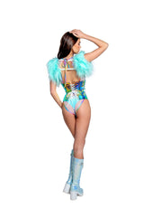 J-Valentine FF279 - Holographic Vinyl Waist Cincher - J. Valentine