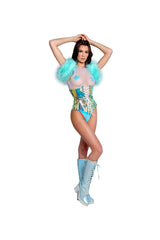 J-Valentine FF279 - Holographic Vinyl Waist Cincher - J. Valentine