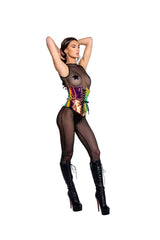 J-Valentine FF279 - Holographic Vinyl Waist Cincher - J. Valentine