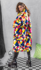 J-Valentine FR154 - Unisex Faux Fur Mid-Length Coat - J. Valentine