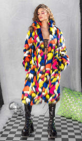 J-Valentine FR154 - Unisex Faux Fur Mid-Length Coat - J. Valentine - Flyclothing LLC