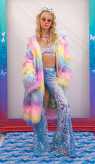 J-Valentine FR154 - Unisex Faux Fur Mid-Length Coat - J. Valentine
