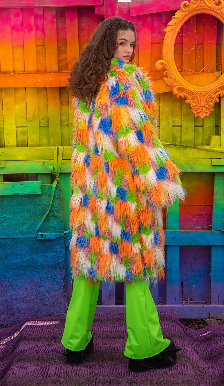J-Valentine FR154 - Unisex Faux Fur Mid-Length Coat - J. Valentine