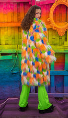 J-Valentine FR154 - Unisex Faux Fur Mid-Length Coat - J. Valentine