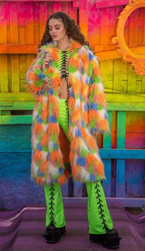 J-Valentine FR154 - Unisex Faux Fur Mid-Length Coat - J. Valentine - Flyclothing LLC