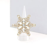 Floral Snowflake Stretch Ring - Madeline Love - Flyclothing LLC