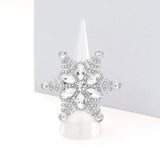 Floral Snowflake Stretch Ring - Madeline Love - Flyclothing LLC