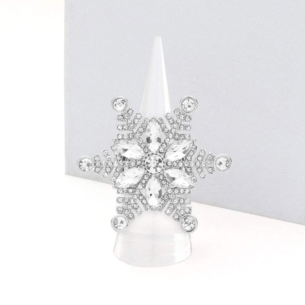 Floral Snowflake Stretch Ring - Madeline Love - Flyclothing LLC