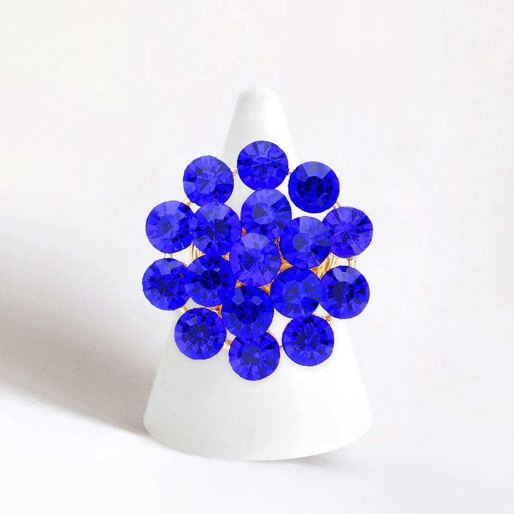 Bubble Stone Cluster Stretch Ring - Madeline Love - Flyclothing LLC