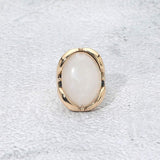 Oval Stone Accent Adjustable Statement Ring - Madeline Love - Flyclothing LLC