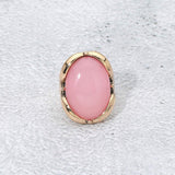 Oval Stone Accent Adjustable Statement Ring - Madeline Love - Flyclothing LLC