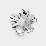 Beaded Ball Center Metal Petal Flower Adjustable Ring - Madeline Love - Flyclothing LLC