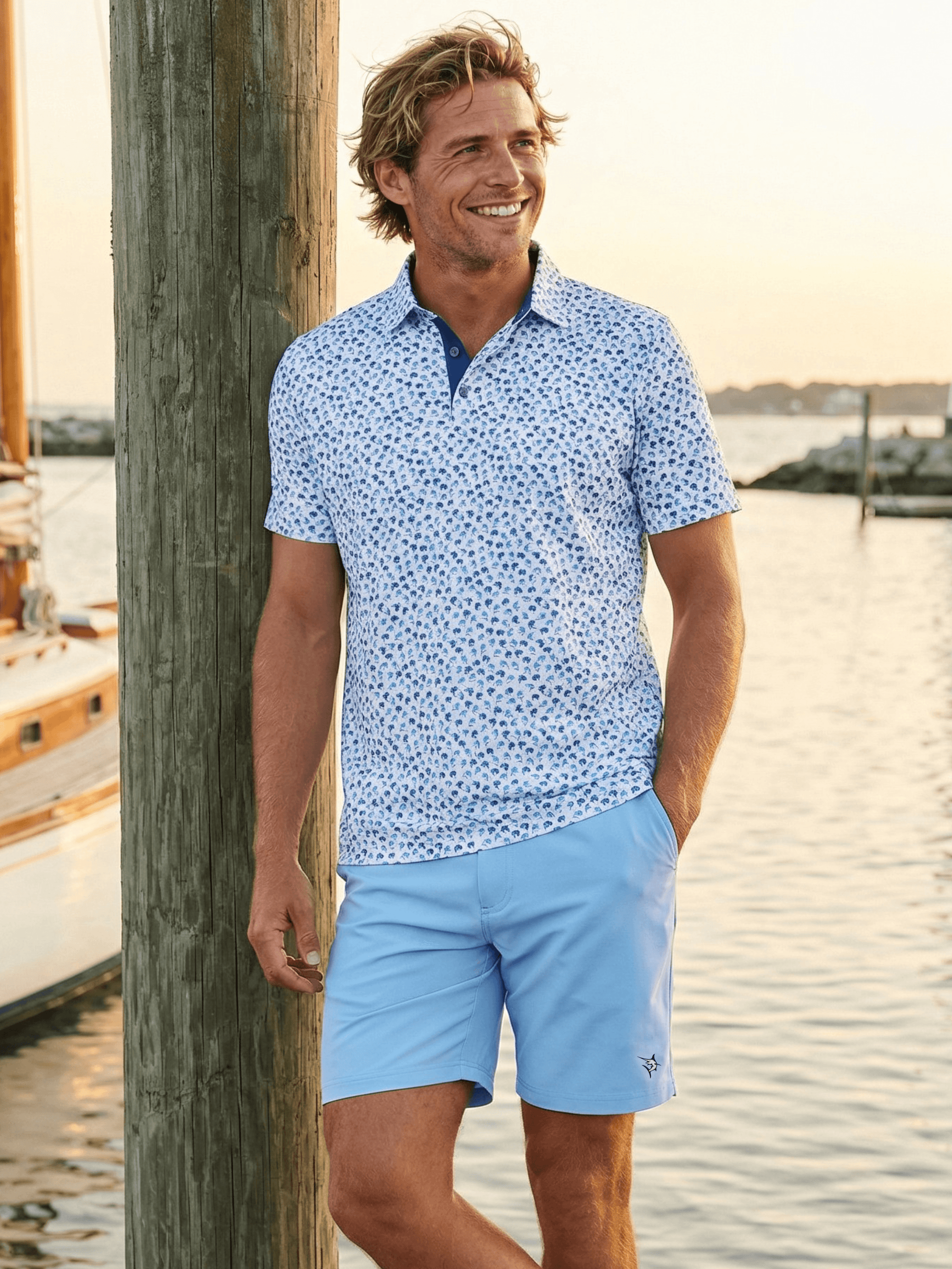 Freeport Short Effortless Performance - White Water Life - Flyclothing LLC