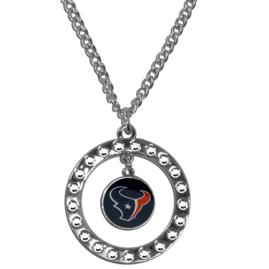 Houston Texans Rhinestone Hoop Necklace - Houston Texans - Flyclothing LLC
