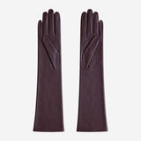 FS01W (brown) - Italian cashmere lined opera length leather gloves - Leather Gloves Online - Flyclothing LLC