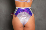 J. Valentine Holo Vinyl Garter Belt FS120 - J. Valentine - Flyclothing LLC