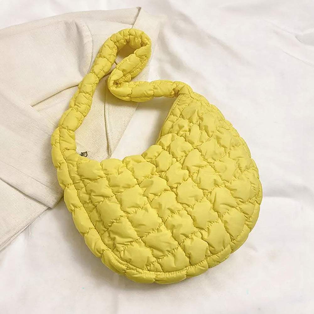 Quilted Puffer Tote Shoulder Bag - Madeline Love - Flyclothing LLC
