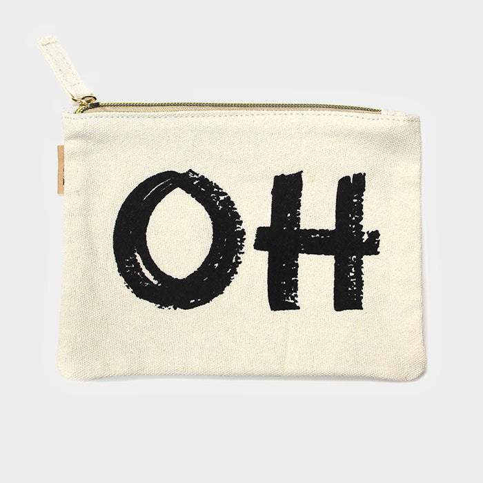 Oh _Cotton Canvas Eco Pouch Bag - Madeline Love - Flyclothing LLC
