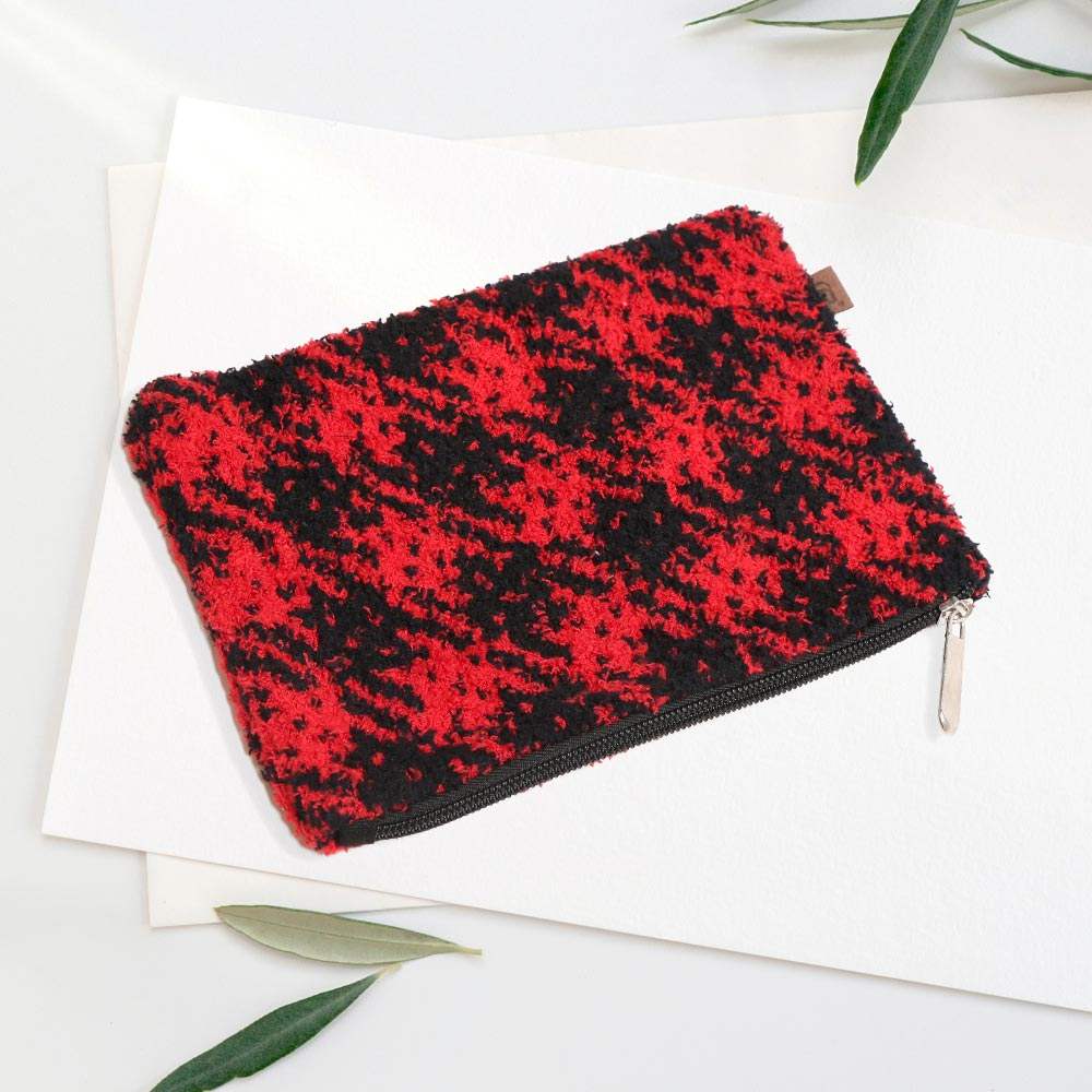 Buffalo Check Travel Pouch Small - Madeline Love - Flyclothing LLC