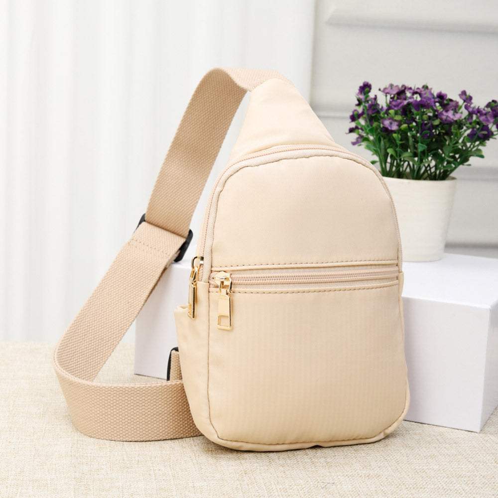 Solid Nylon Mini Sling Bag - Madeline Love - Flyclothing LLC