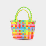 Basket Weave Mini Micro Tote Bag - Madeline Love - Flyclothing LLC