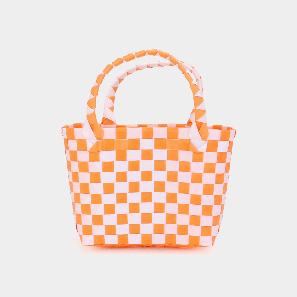 Basket Weave Mini Micro Tote Bag - Madeline Love - Flyclothing LLC