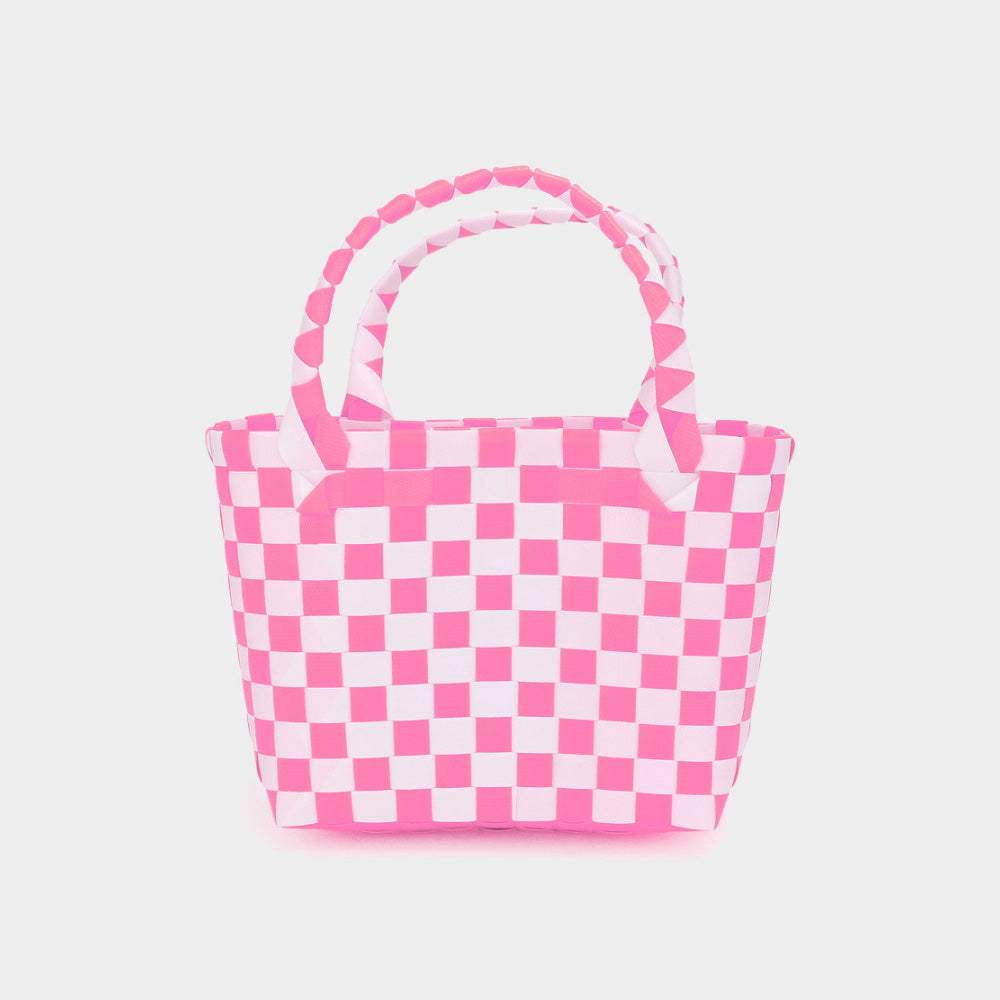 Basket Weave Mini Micro Tote Bag - Madeline Love - Flyclothing LLC