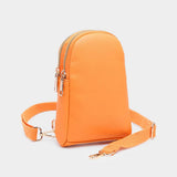 Solid Faux Leather Sling Bag - Madeline Love - Flyclothing LLC