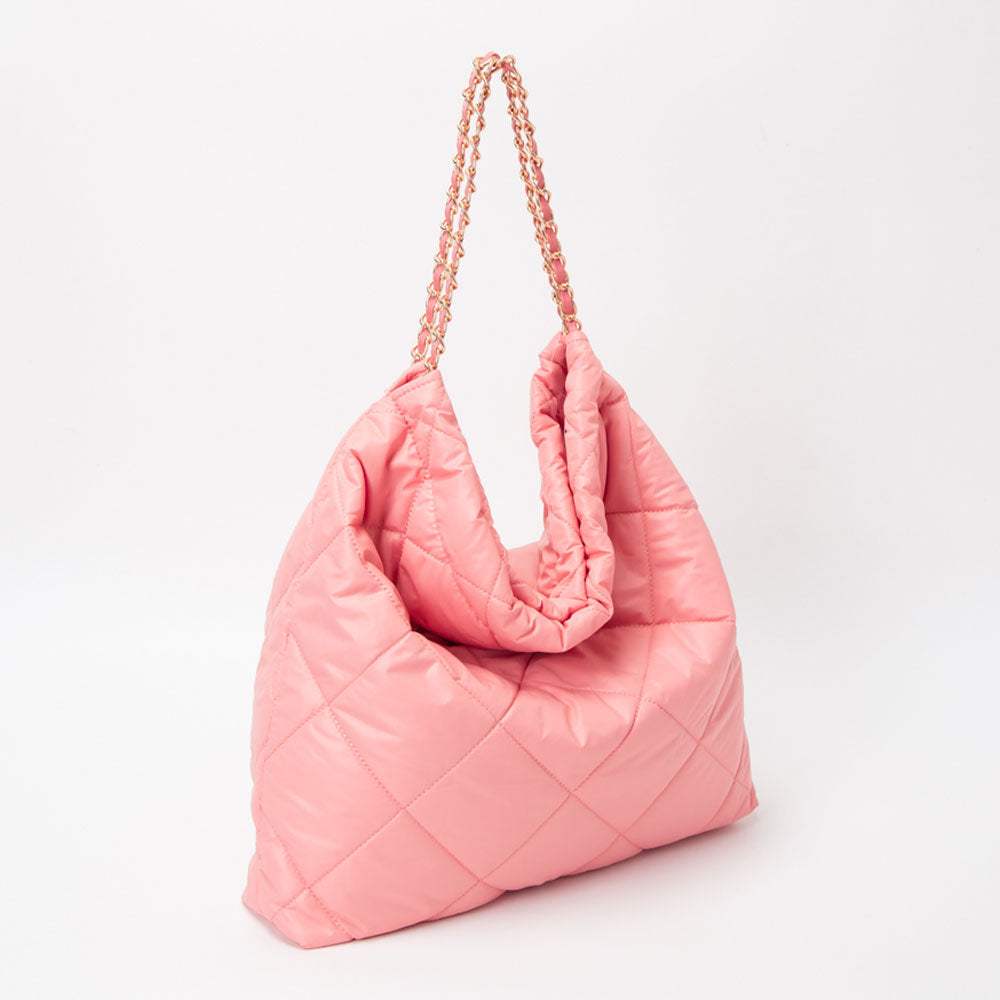 Padded Adjustable Metal Strap Shoulder Bag - Madeline Love - Flyclothing LLC