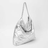 Padded Adjustable Metal Strap Shoulder Bag - Madeline Love - Flyclothing LLC