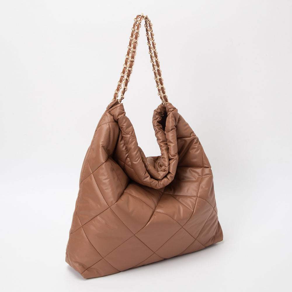 Padded Adjustable Metal Strap Shoulder Bag - Madeline Love - Flyclothing LLC