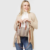 Tribal Patterned Tote Crossbody Bag - Madeline Love - Flyclothing LLC
