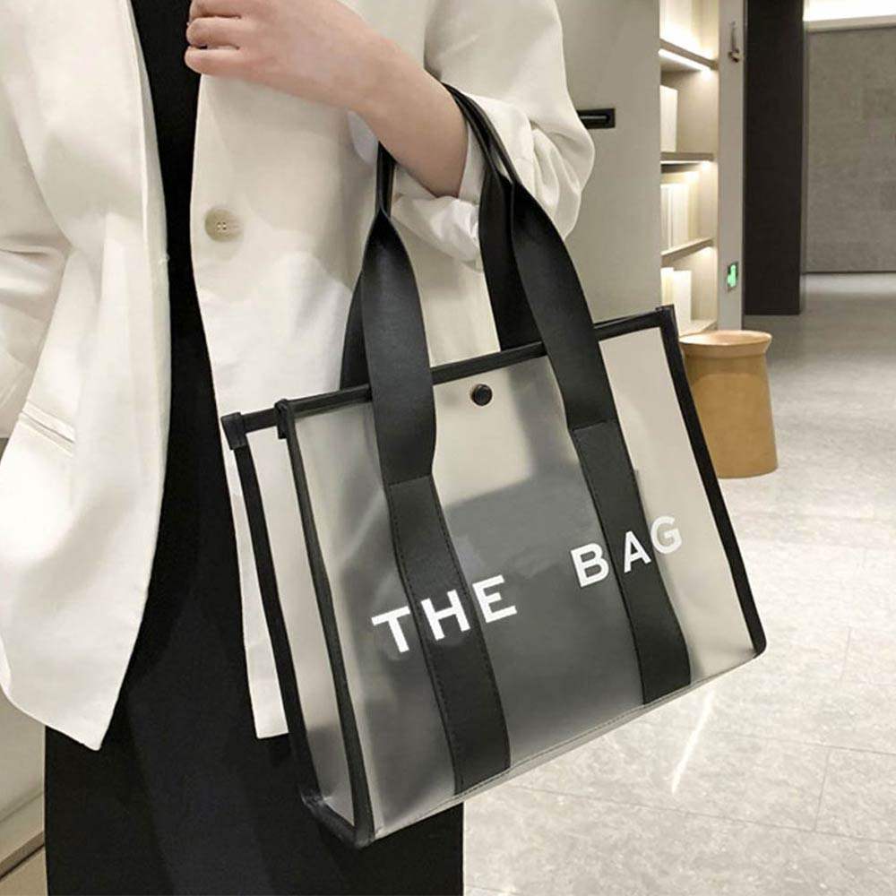 THE BAG Optic Transparent Structured Tote Crossbody Bag - Madeline Love - Flyclothing LLC
