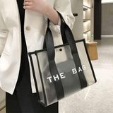 THE BAG Optic Transparent Structured Tote Crossbody Bag - Madeline Love - Flyclothing LLC