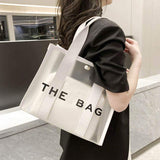 THE BAG Optic Transparent Structured Tote Crossbody Bag - Madeline Love - Flyclothing LLC