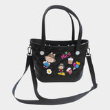 Trendy Silicone Personalized Charm Handbag / Crossbody Bag - Madeline Love - Flyclothing LLC