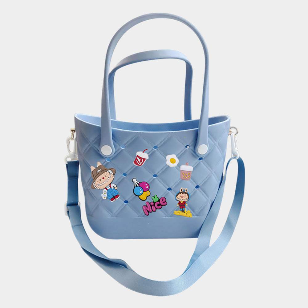 Trendy Silicone Personalized Charm Handbag / Crossbody Bag - Madeline Love - Flyclothing LLC