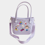 Trendy Silicone Personalized Charm Handbag / Crossbody Bag - Madeline Love - Flyclothing LLC