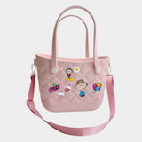 Trendy Silicone Personalized Charm Handbag / Crossbody Bag - Madeline Love - Flyclothing LLC